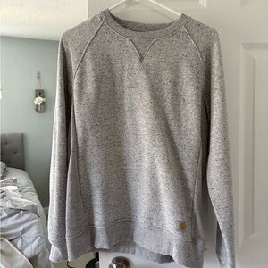 Carhartt women’s Heather Gray Crewneck Sweater
